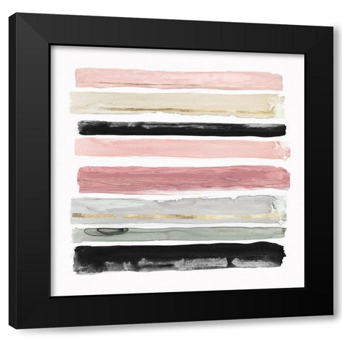 Rothkos Stripes I  Black Modern Wood Framed Art Print with Double Matting by PI Studio