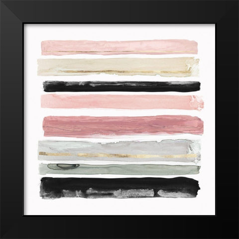 Rothkos Stripes I  Black Modern Wood Framed Art Print by PI Studio