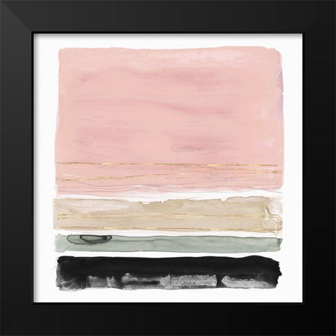 Rothkos Stripes II  Black Modern Wood Framed Art Print by PI Studio