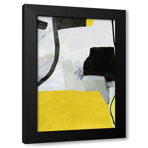 Valiant II  Black Modern Wood Framed Art Print with Double Matting by PI Studio