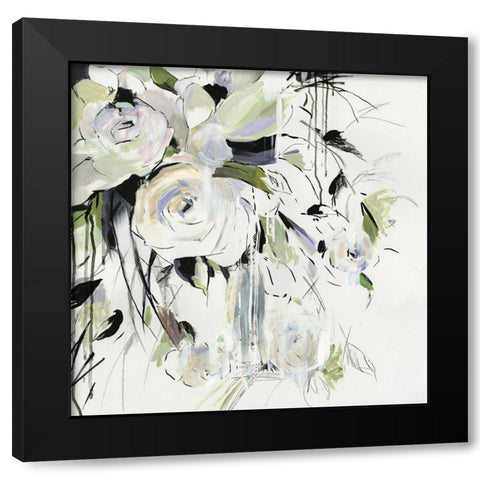 Simple Bouquet I Black Modern Wood Framed Art Print by PI Studio