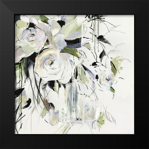 Simple Bouquet I Black Modern Wood Framed Art Print by PI Studio