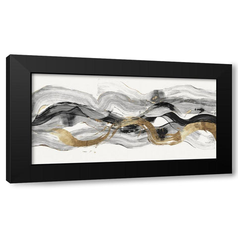 Poised II  Black Modern Wood Framed Art Print with Double Matting by PI Studio