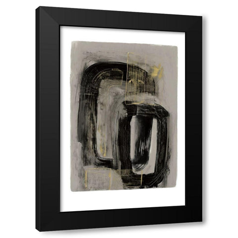 Gilt I  Black Modern Wood Framed Art Print by PI Studio