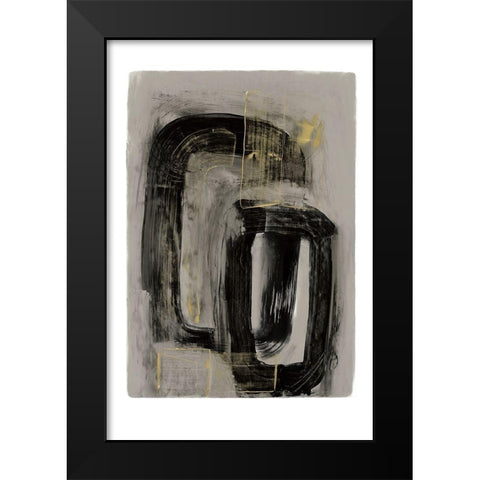 Gilt I  Black Modern Wood Framed Art Print by PI Studio