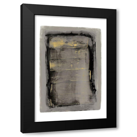 Gilt III  Black Modern Wood Framed Art Print with Double Matting by PI Studio