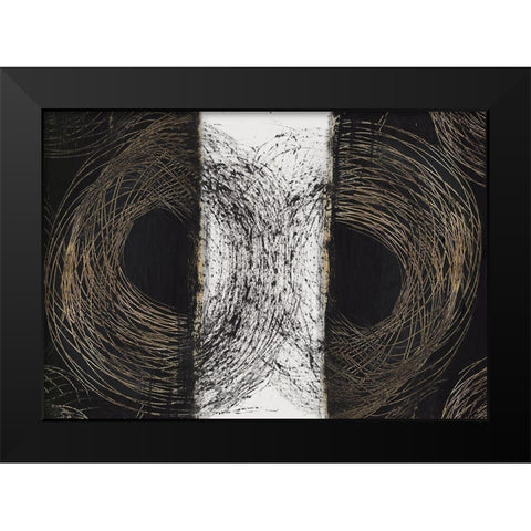 Illusion I Black Modern Wood Framed Art Print by PI Studio