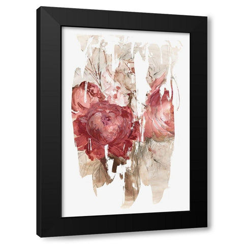 Crimson Lust I  Black Modern Wood Framed Art Print with Double Matting by PI Studio