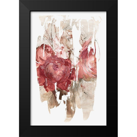 Crimson Lust I  Black Modern Wood Framed Art Print by PI Studio