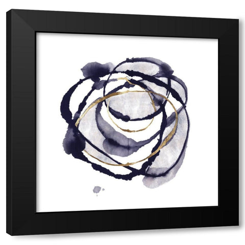 Around the Universe  Black Modern Wood Framed Art Print with Double Matting by PI Studio