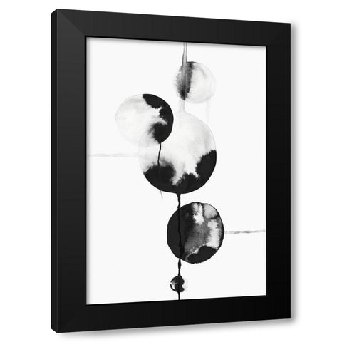 Dripping Bubbles II  Black Modern Wood Framed Art Print by PI Studio