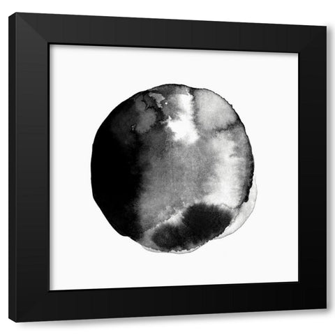 New Moon II  Black Modern Wood Framed Art Print with Double Matting by PI Studio