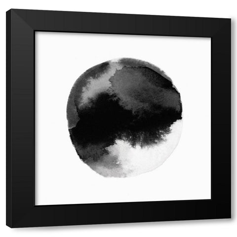 New Moon III  Black Modern Wood Framed Art Print with Double Matting by PI Studio