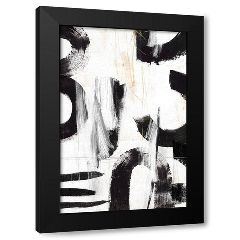 Concept III  Black Modern Wood Framed Art Print by PI Studio