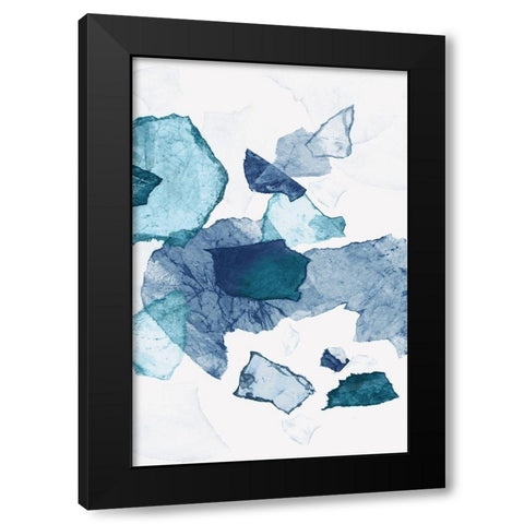 Paper Jewels I  Black Modern Wood Framed Art Print with Double Matting by PI Studio