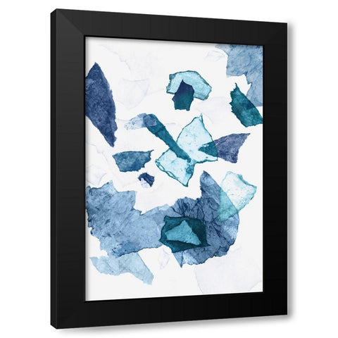 Paper Jewels II  Black Modern Wood Framed Art Print with Double Matting by PI Studio