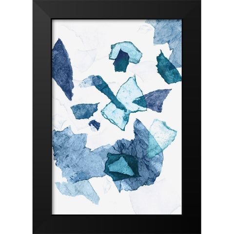 Paper Jewels II  Black Modern Wood Framed Art Print by PI Studio