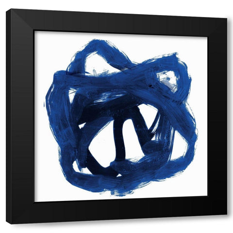 Eternal Indigo I  Black Modern Wood Framed Art Print by PI Studio