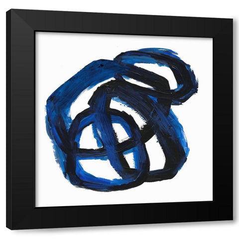 Eternal Indigo III  Black Modern Wood Framed Art Print by PI Studio