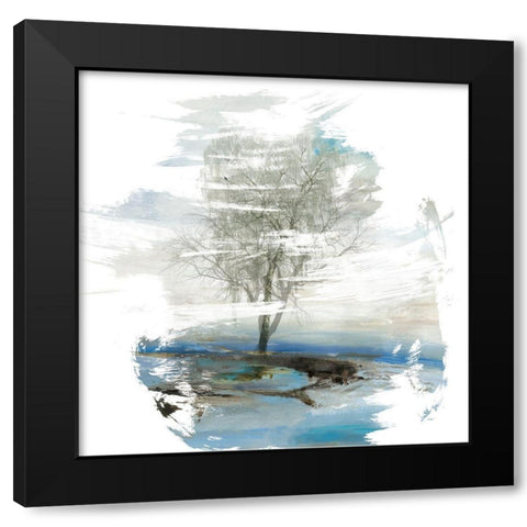 Moonlight Kingdom Black Modern Wood Framed Art Print with Double Matting by PI Studio