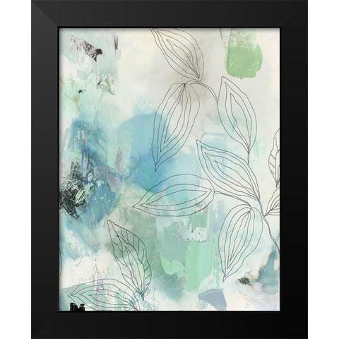 Bloomer I Black Modern Wood Framed Art Print by PI Studio