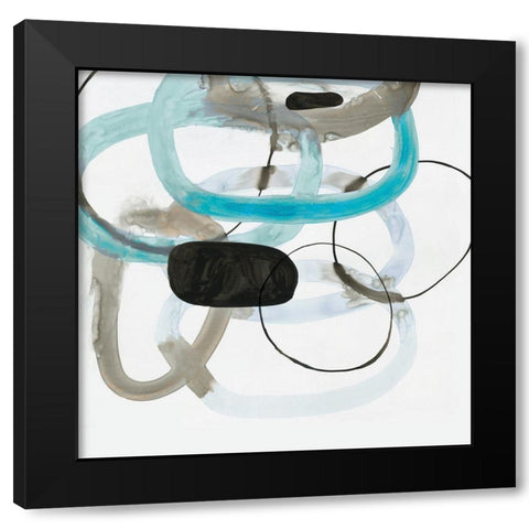Unified I  Black Modern Wood Framed Art Print with Double Matting by PI Studio
