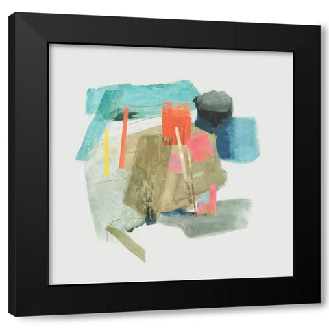 Glimpse I  Black Modern Wood Framed Art Print by PI Studio