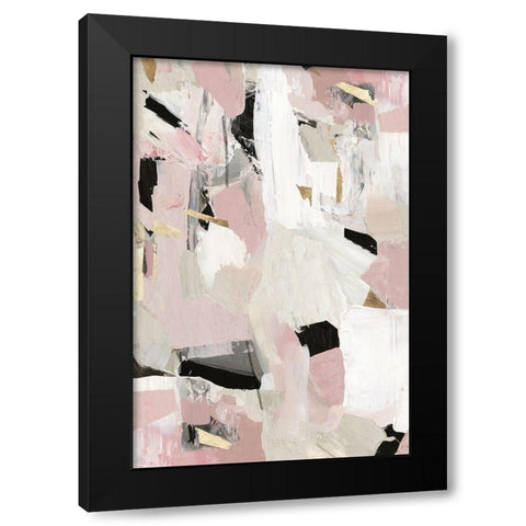 Black Rose Gold II  Black Modern Wood Framed Art Print with Double Matting by PI Studio