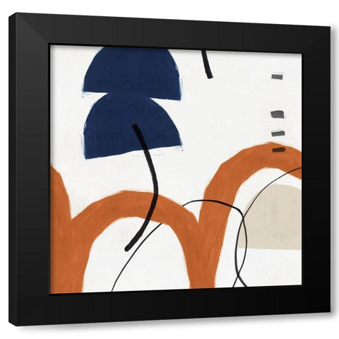 Elasticity II  Black Modern Wood Framed Art Print with Double Matting by PI Studio