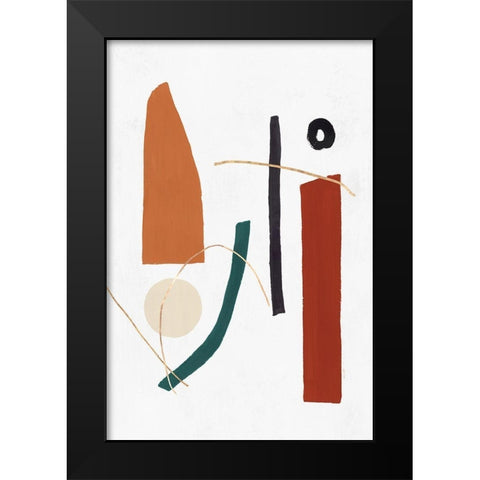 Precision I  Black Modern Wood Framed Art Print by PI Studio