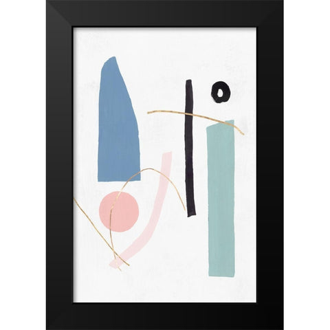 Precision I Blush Version  Black Modern Wood Framed Art Print by PI Studio