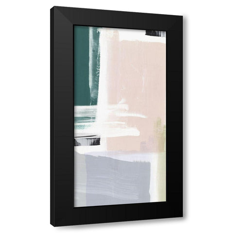 Ash and Silk I Black Modern Wood Framed Art Print with Double Matting by PI Studio