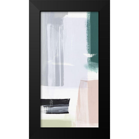 Ash and Silk II Black Modern Wood Framed Art Print by PI Studio