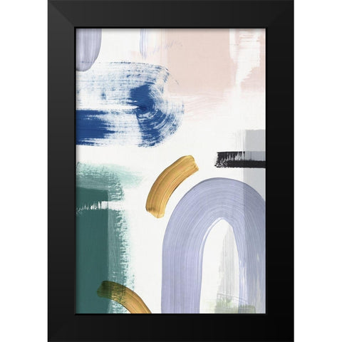 Visions Forms I Black Modern Wood Framed Art Print by PI Studio