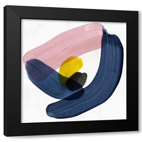 Silent Game II Black Modern Wood Framed Art Print with Double Matting by PI Studio