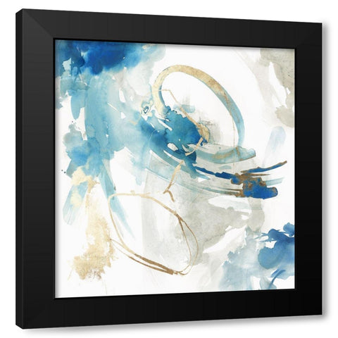 Expansion of Gold I Black Modern Wood Framed Art Print with Double Matting by PI Studio