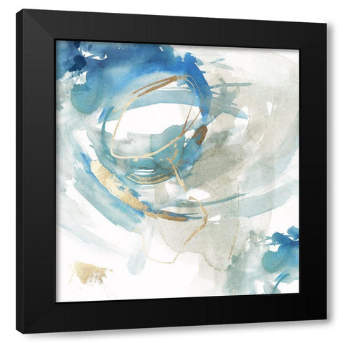 Expansion of Gold II Black Modern Wood Framed Art Print with Double Matting by PI Studio