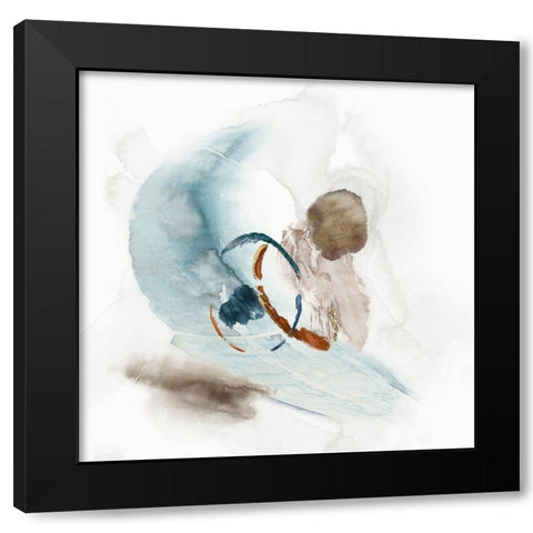 Soft Transformation I Black Modern Wood Framed Art Print with Double Matting by PI Studio