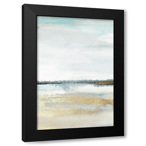 Beautiful Place - Panel 1 Black Modern Wood Framed Art Print by PI Studio