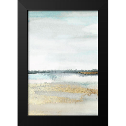 Beautiful Place - Panel 1 Black Modern Wood Framed Art Print by PI Studio