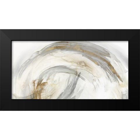 Circle of Life II Black Modern Wood Framed Art Print by PI Studio