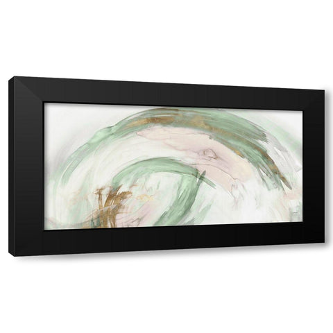 Circle of Life II Black Modern Wood Framed Art Print with Double Matting by PI Studio