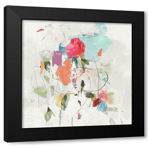 Spreading Love II Black Modern Wood Framed Art Print by PI Studio