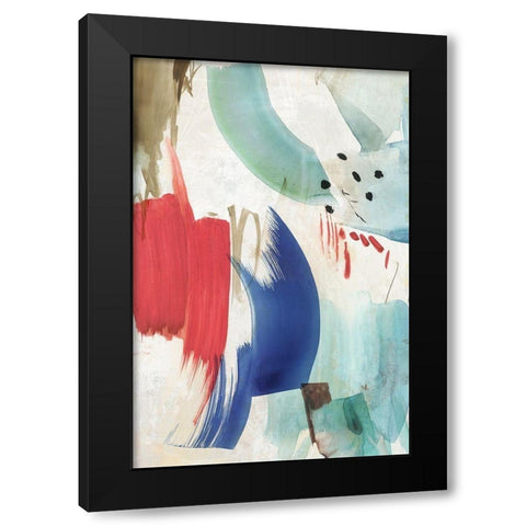 Vitalizing II Black Modern Wood Framed Art Print with Double Matting by PI Studio