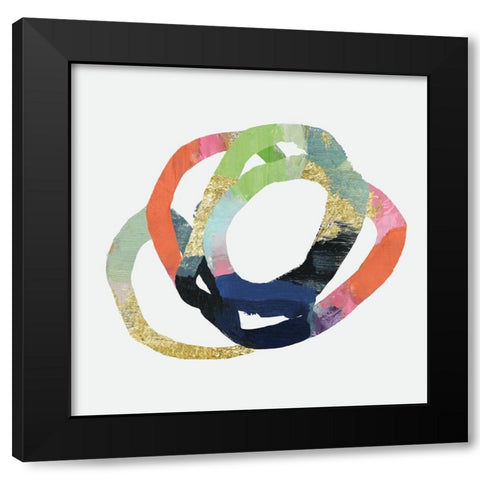 Allied II Black Modern Wood Framed Art Print with Double Matting by PI Studio