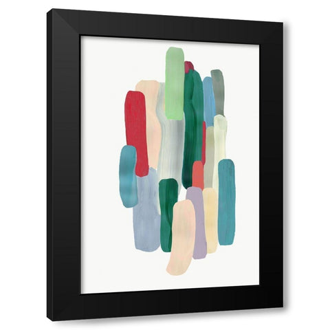 Smooth Compound Black Modern Wood Framed Art Print with Double Matting by PI Studio