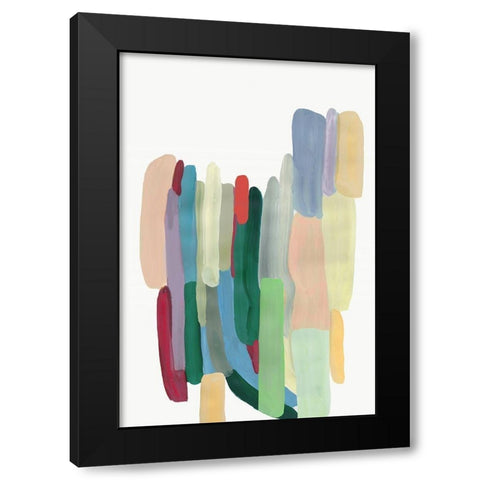 Transcendental Black Modern Wood Framed Art Print with Double Matting by PI Studio