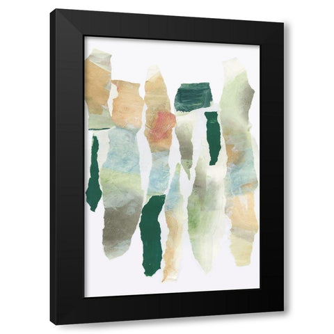 Captured in Shapes Black Modern Wood Framed Art Print with Double Matting by PI Studio