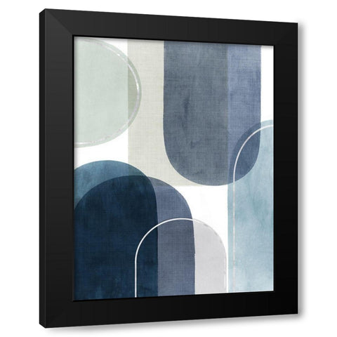 Framed Move I  Black Modern Wood Framed Art Print with Double Matting by PI Studio