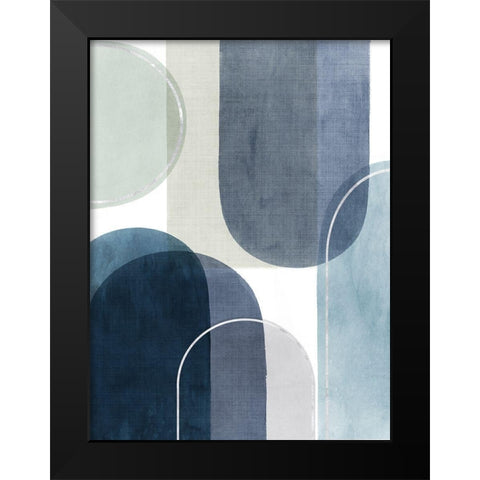 Framed Move I  Black Modern Wood Framed Art Print by PI Studio